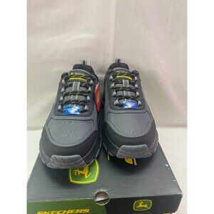 Skechers Men's John Deere D'Lux Trekker Size 9W Black/Charcoal NIB